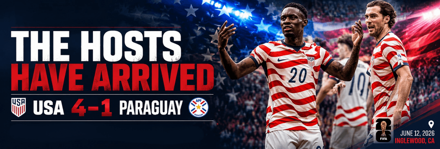 Four-Star USA Leaves Paraguay Reeling in Tournament Debut