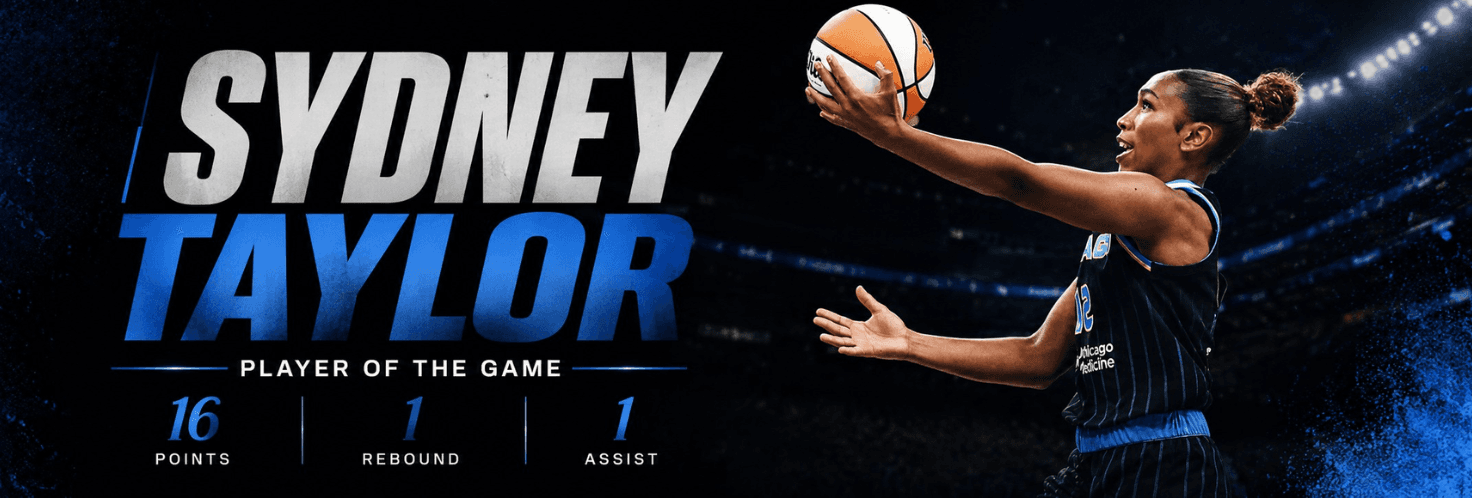 Player of the Game: Rookie Sydney Taylor Ignites Sky with Explosive Third Quarter in Win Over Mercury