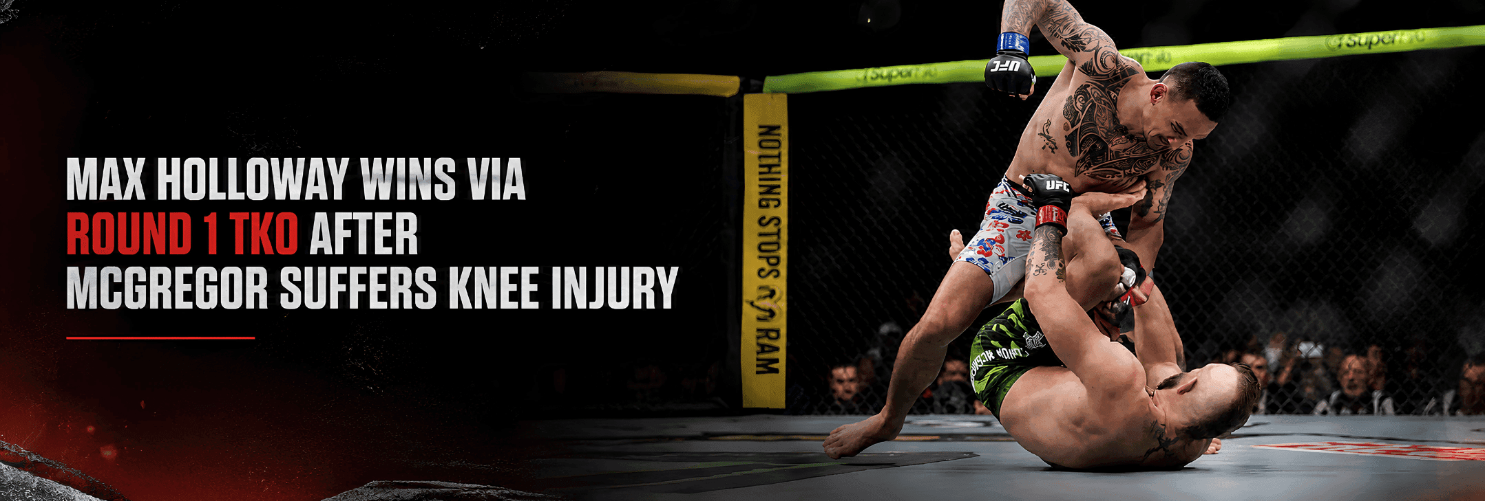 Conor McGregor’s UFC Return Ends in Heartbreak as Max Holloway Claims First-Round TKO Victory at UFC 329