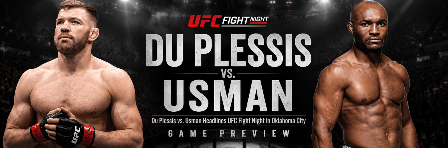 Du Plessis vs. Usman Headlines UFC Fight Night in Oklahoma City