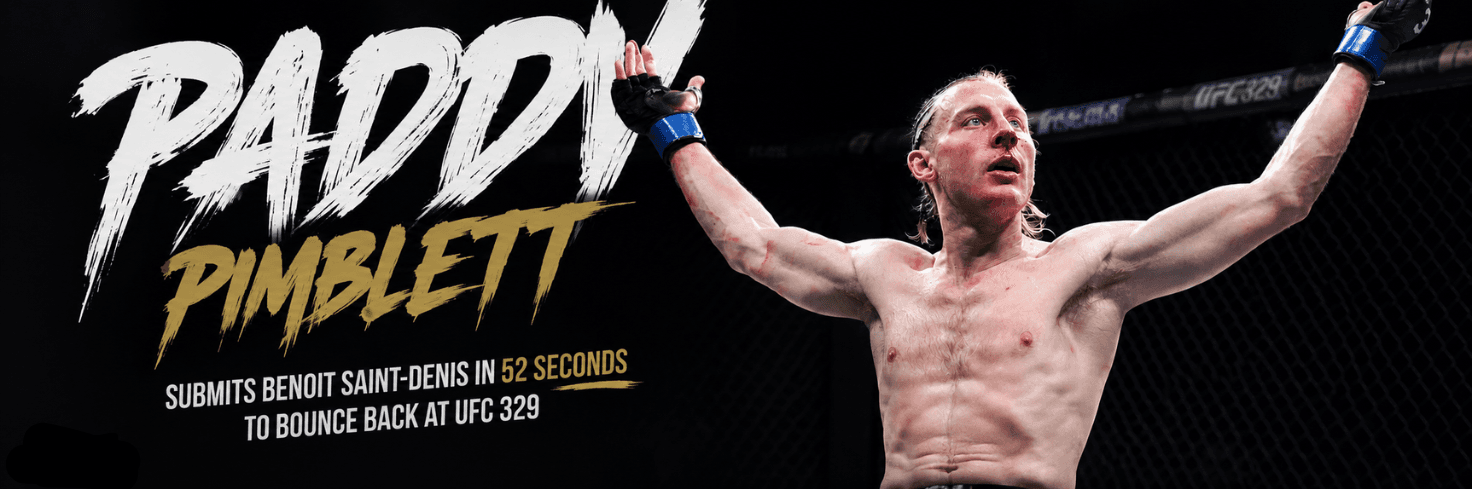 Paddy Pimblett Submits Benoit Saint-Denis in 52 Seconds to Bounce Back at UFC 329
