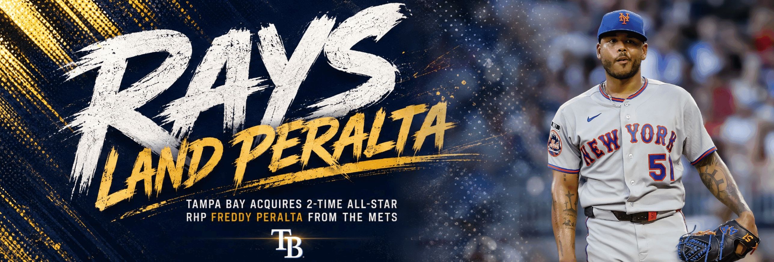 Rays Acquire Freddy Peralta From Mets in Deadline Deal for Three Prospects