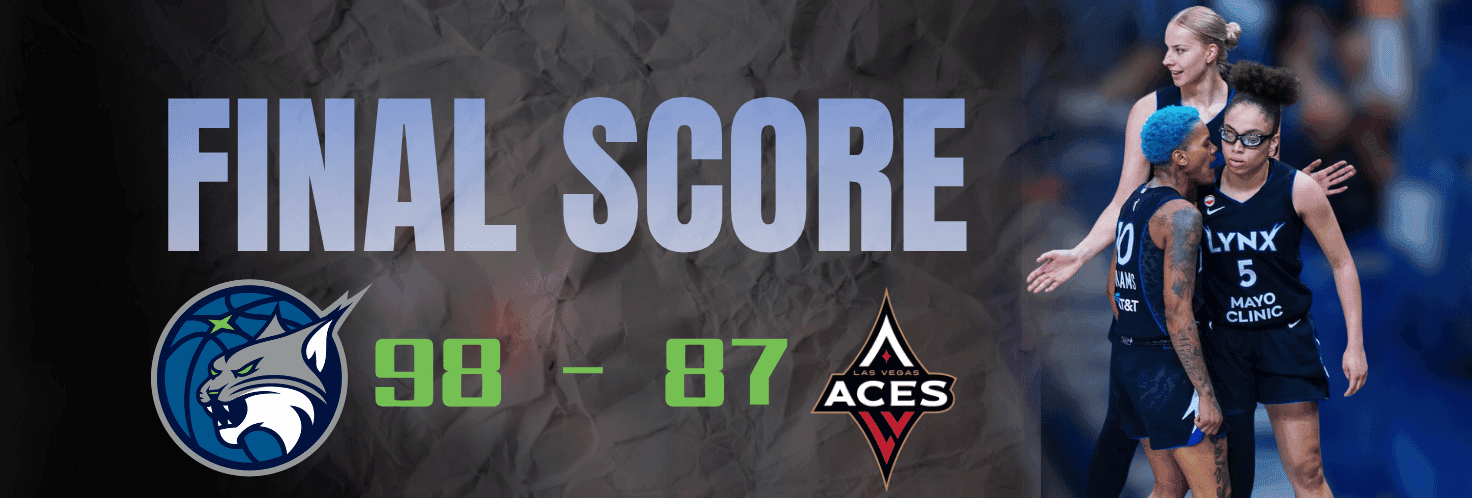 Miles, Collier Lead Lynx Past Aces 98-87 to Clinch WNBA Playoff Berth