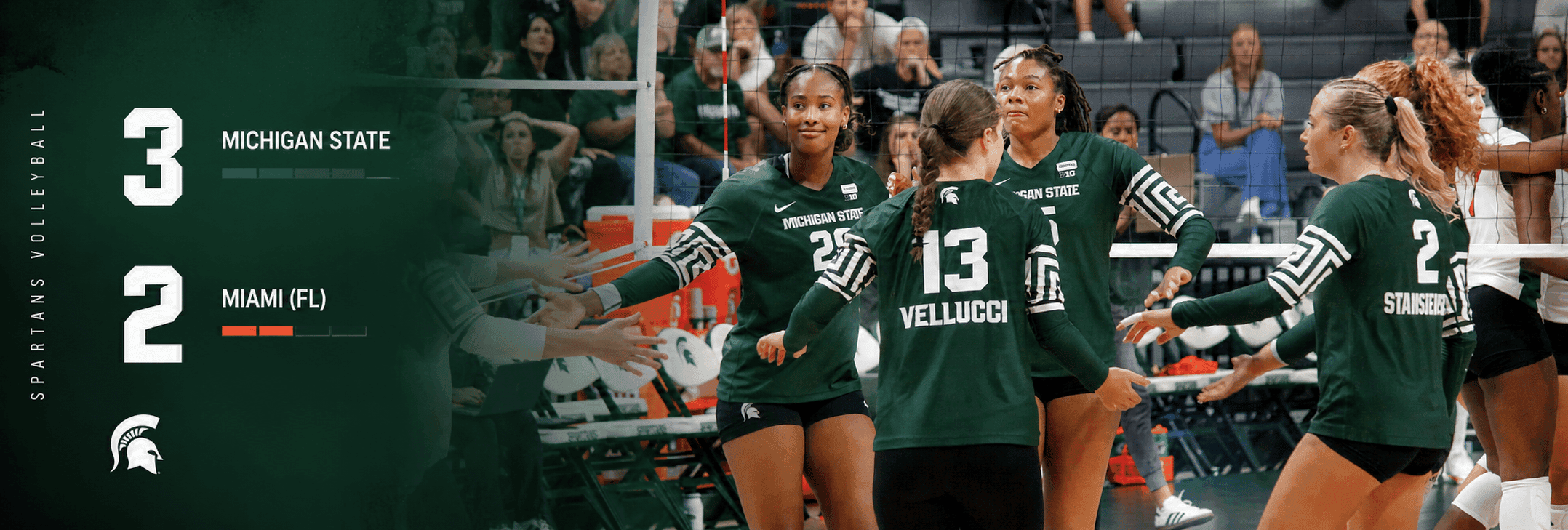 Spartans Volleyball Wins the Season Opener Over Miami (FL)
