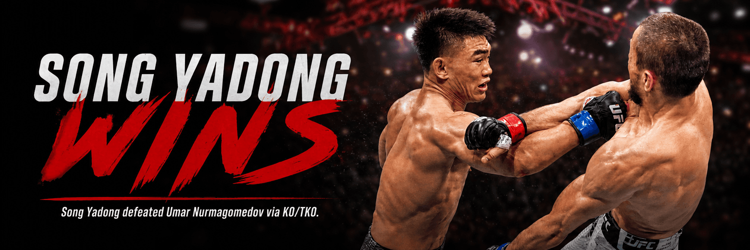 Song Yadong Stops Umar Nurmagomedov With Second-Round Knockout in UFC Shanghai Main Event
