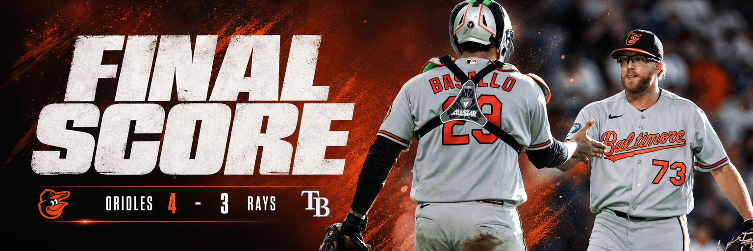 O'Neill Delivers in 10th as Orioles Hold Off Rays, 4-3